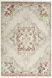 Nourison Geneva Brick Silver 5'3" x 7'3" Area Rug, Traditional, French Country, Easy Cleaning, Non Shedding, Bed Room, Living Room, Dining Room, Kitchen, (5' x 8')
