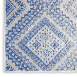 Nourison Whimsicle Tribal Ivory Blue 4' x 6' Area Rug, Easy Cleaning, Non Shedding, Bed Room, Living Room, Dining Room, Kitchen (4x6)