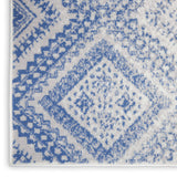 Nourison Whimsicle Tribal Ivory Blue 4' x 6' Area Rug, Easy Cleaning, Non Shedding, Bed Room, Living Room, Dining Room, Kitchen (4x6)
