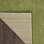 Nourison Essentials Indoor/Outdoor Green 2'2" x 7'6" Area Rug, Easy Cleaning, Non Shedding, Bed Room, Living Room, Dining Room, Backyard, Deck, Patio (2x8)