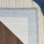 Nourison Aloha 4' x 6' Blue Gray Fabric Contemporary Area Rug (4' x 6')