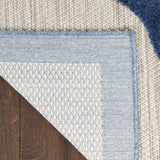 Nourison Aloha 4' x 6' Blue Gray Fabric Contemporary Area Rug (4' x 6')