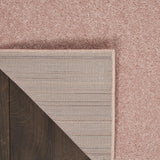 Nourison Essentials Solid Indoor/Outdoor Pink 2'2" x 18 Area Rug, Easy Cleaning, Non Shedding, Bed Room, Living Room, Dining Room, Deck, Patio, Backyard (2x18)