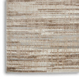 Nourison Elation Abstract Ivory Grey 5'3" x 7'3" Area -Rug, Easy -Cleaning, Non Shedding, Bed Room, Living Room, Dining Room, Kitchen (5x7)