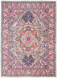 Nourison PSN20 Passion Colorful Light Grey/Pink Area Rug 3'9" X 5'9", 4' x 6'