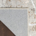 Nourison Glam Modern Grey Multicolor 3'11" x 5'11" Area -Rug, Easy -Cleaning, Non Shedding, Bed Room, Living Room, Dining Room, Kitchen (4x6)