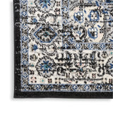 Nourison Passion Bohemian Black Ivory 2'2'' x 10' Area-Rug, Easy-Cleaning, Non Shedding, Bed Room, Living Room, Dining Room, Kitchen (2x10)