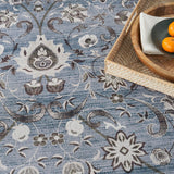 Nourison Vintage Home Bohemian Blue 3'9" x 5'9" Area Rug, Easy Clean, Non Shedding, Bed Room, Living Room, Dining Room, Backyard, Deck, Patio (4x6)