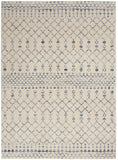 Nourison Royal Moroccan Farmhouse Beige Blue 5'3" x 7'3" Area Rug, Easy Cleaning, Non Shedding, Bed Room, Living Room, Dining Room, Kitchen (5x7)