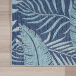 Nourison Garden Oasis Navy 2' x 3' Area Rug - Easy Cleaning, Non Shedding, Bed Room, Living Room, Dining Room, Kitchen (2' x 3')