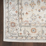 Nourison Astra Machine Washable Traditional Grey/Multi 2'2" x 4' Area Rug, Non Shedding, Easy Clean Bed Room, Living Room, Dining Room, Kitchen (2x4)