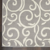Nourison Grafix Bohemian Grey 7'10" x 9'10" Area -rug, Easy -cleaning, Non Shedding, Bed Room, Living Room, Dining Room, Kitchen (8x10)