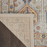 Nourison Concerto Bohemian Grey/Multi 6'7" x 9'6" Area -Rug, Easy -Cleaning, Non Shedding, Bed Room, Living Room, Dining Room, Kitchen (7x10)