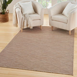 Nourison Practical Solutions Indoor/Outdoor Natural 4' x 6' Area Rug, Easy Cleaning, Non Shedding, Bed Room, Living Room, Dining Room, Backyard, Deck, Patio (4x6)