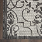Nourison Garden Party Ivory/Charcoal 2' x 4' Area Rug, 2'2" x 3'9"