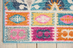 Nourison Passion Tribal Multicolor 3'9" x 5'9" Area -Rug, Easy -Cleaning, Non Shedding, Bed Room, Living Room, Dining Room, Kitchen (4x6)