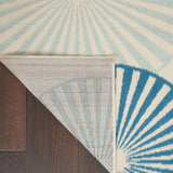 Nourison GRF20 Grafix Contemporary Geometric Ivory/Multi Area Rug 3'9"X5'9", 3'9" x 5'9"