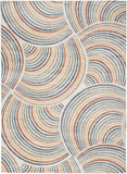 Nourison Astra Machine Washable Ivory Multicolor 6' x 9' Area Rug Easy Clean, Non Shedding, Bed Room, Living Room, Dining Room, Kitchen (6' x 9')