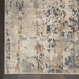 Nourison Concerto Beige/Grey 2'2" x 3'9"Area -Rug, Abstract, Distressed, Easy -Cleaning, Non Shedding, Bed Room, Living Room, Dining Room, Kitchen (2x4)