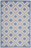 Nourison Aloha Indoor/Outdoor Blue/Grey 2'8" x 4' Area Rug, Easy Cleaning, Non Shedding, Bed Room, Living Room, Dining Room, Deck, Backyard, Patio (3x4)