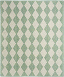 Nourison Positano Indoor/Outdoor Blue Green 5' x 7' Area Rug, Easy Cleaning, Non Shedding, Bed Room, Living Room, Dining Room, Backyard, Deck, Patio (5x7)