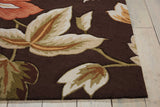 Nourison Fantasy Modern Chocolate 1'9'' x 2'9'' Area-Rug, Easy-Cleaning, Non Shedding, Bed Room, Living Room, Dining Room, Kitchen (2x3)