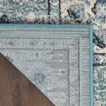 Nourison Passion Bohemian Turquoise Grey 2'2'' x 10' Area-Rug, Easy-Cleaning, Non Shedding, Bed Room, Living Room, Dining Room, Kitchen (2x10)