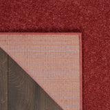 Nourison Essentials Indoor/Outdoor Brick Red 2'2'' x 10' Area-Rug, Easy-Cleaning, Non Shedding, Bed Room, Living Room, Dining Room, Backyard, Deck, Patio (2x10)