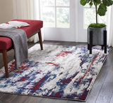Nourison Maxell Contemporary Multicolor 2'2" x 7'6" Area Rug, Easy Clean, Non Shedding, Bed Room, Living Room, Dining Room, Kitchen (2x8)