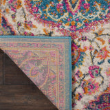 Nourison Passion Ivory/Multi 2'2" x 10' Area -Rug, Farmhouse, Transitional, Bed Room, Living Room, Dining Room, Kitchen, Easy -Cleaning, Non Shedding, (10' Runner)