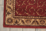 Nourison Somerset Floral Red 2' x 5'9" Area Rug, Easy Cleaning, Non Shedding, Bed Room, Living Room, Dining Room, Kitchen (2x6)