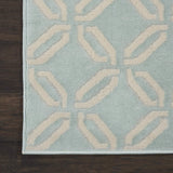Nourison Jubilant Trellis Green 2' x 4' Area -Rug, Easy -Cleaning, Non Shedding, Bed Room, Living Room, Dining Room, Kitchen (2x4)