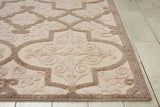 Nourison Aloha Indoor/Outdoor Cream 9'6" x 13' Area Rug, Tropical, Botanical, Easy Cleaning, Non Shedding, Bed Room, Living Room, Dining Room, Deck, Backyard, Patio (9x13)