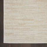 Nourison Essentials Indoor-Outdoor Ivory Beige 2'2" x 7'6" Area Rug, Easy Cleaning, Non Shedding, Bed Room, Living Room, Dining Room, Backyard, Deck, Patio (2x8)