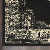 Nourison Grafix Black 3' x 5' Area -Rug, Easy -Cleaning, Non Shedding, Bed Room, Living Room, Dining Room, Kitchen (3x5)