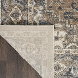 Nourison Concerto Traditional Beige Grey 4' x Square Area -Rug, Easy -Cleaning, Non Shedding, Bed Room, Living Room, Dining Room, Kitchen (4 Square)
