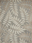 Nourison Aloha Indoor/Outdoor Natural 9'6" x 13' Area Rug, Easy Cleaning, Non Shedding, Bed Room, Living Room, Dining Room, Backyard, Deck, Patio (10x13)