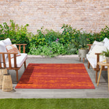 Nourison Essentials 5' x 7' Red Modern Rug
