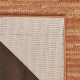 Nourison Essentials Indoor/Outdoor Rust 5' x Square Area Rug, Easy Cleaning, Non Shedding, Bed Room, Living Room, Dining Room, Backyard, Deck, Patio (5 Square)