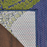 Nourison Aloha Indoor/Outdoor Blue Multicolor 3'6" x 5'6" Area -Rug, Easy -Cleaning, Non Shedding, Bed Room, Living Room, Dining Room, Backyard, Deck, Patio (4x6)