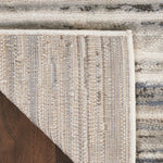 Nourison Serenity Home Abstract Ivory Grey Blue 2'2" x 7'6 Area -Rug, Easy -Cleaning, Non Shedding, Bed Room, Living Room, Dining Room, Backyard, Deck, Patio (2x8)