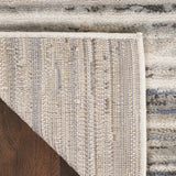 Nourison Serenity Home Abstract Ivory Grey Blue 5'3" x 7'3" Area -rug, Easy -cleaning, Non Shedding, Bed Room, Living Room, Dining Room, Backyard, Deck, Patio (5x7)