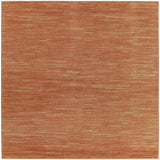 Nourison Essentials Indoor/Outdoor Rust 5' x Square Area Rug, Easy Cleaning, Non Shedding, Bed Room, Living Room, Dining Room, Backyard, Deck, Patio (5 Square)