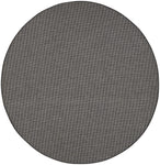 Nourison Positano 8' x Round Charcoal Fabric Modern Area Rug (8' Round)