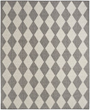 Nourison Positano Indoor/Outdoor Charcoal 5' x 7' Area Rug, Easy Cleaning, Non Shedding, Bed Room, Living Room, Dining Room, Backyard, Deck, Patio (5x7)