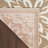 Nourison Jubilant Farmhouse Taupe 5'3" x 7'3" Area -Rug, Easy -Cleaning, Non Shedding, Bed Room, Living Room, Dining Room, Kitchen (5x7)