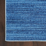 Nourison Washables Abstract Blue 5'2" x 7' Area Rug, Easy Clean, Non Shedding, Bed Room, Living Room, Dining Room, Kitchen (5x7)