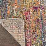 Nourison Celestial Multicolor Sunset 2'2" x 7'6" Area Rug, Vintage, Abstract, Easy Cleaning, Non Shedding, Bed Room, Living Room, Dining Room, Kitchen, (8' x Runner)