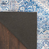 Nourison Vintage Home Bohemian Beige Blue 6' x 9' Area -Rug, Easy -Cleaning, Non Shedding, Bed Room, Living Room, Dining Room, Backyard, Deck, Patio (6x9)