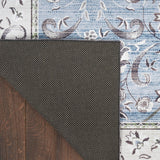 Nourison Vintage Home Bohemian Blue 3'9" x 5'9" Area Rug, Easy Clean, Non Shedding, Bed Room, Living Room, Dining Room, Backyard, Deck, Patio (4x6)